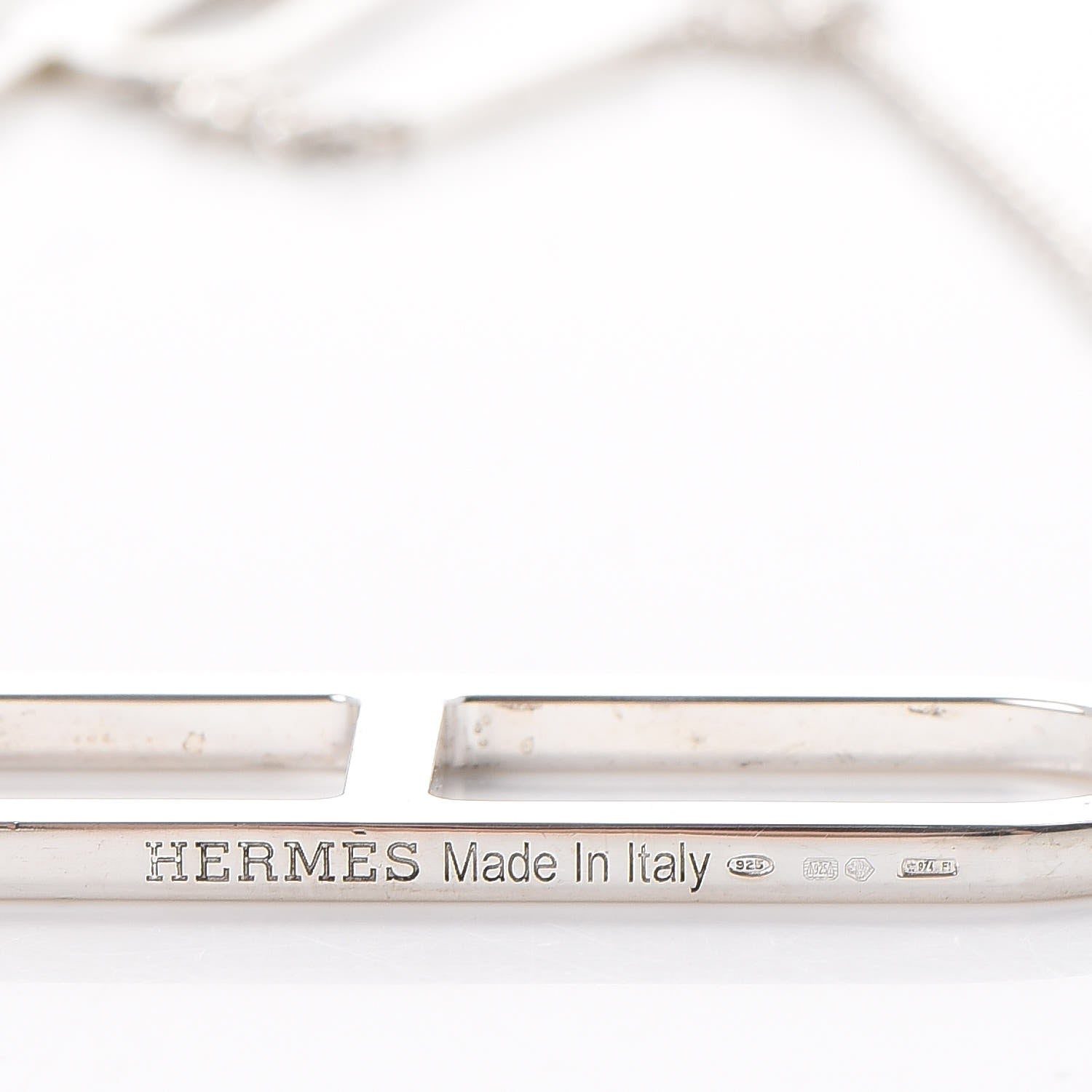 Hermes Sterling Silver Ever Chaine d'Ancre Long Necklace 5 of 5
