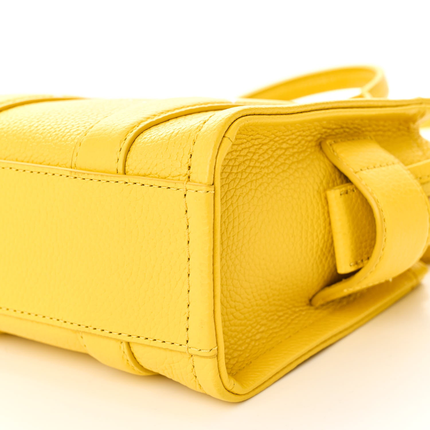 Marc Jacobs Grained Calfskin Mini The Tote Bag Yellow 9 of 9