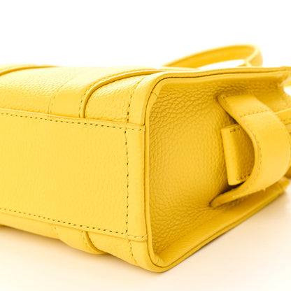 Marc Jacobs Grained Calfskin Mini The Tote Bag Yellow 9 of 9