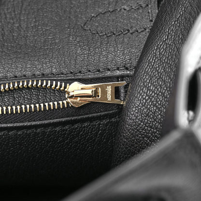 Hermes Chevre Chamkila Birkin Sellier 25 Bambou Black 17 of 31