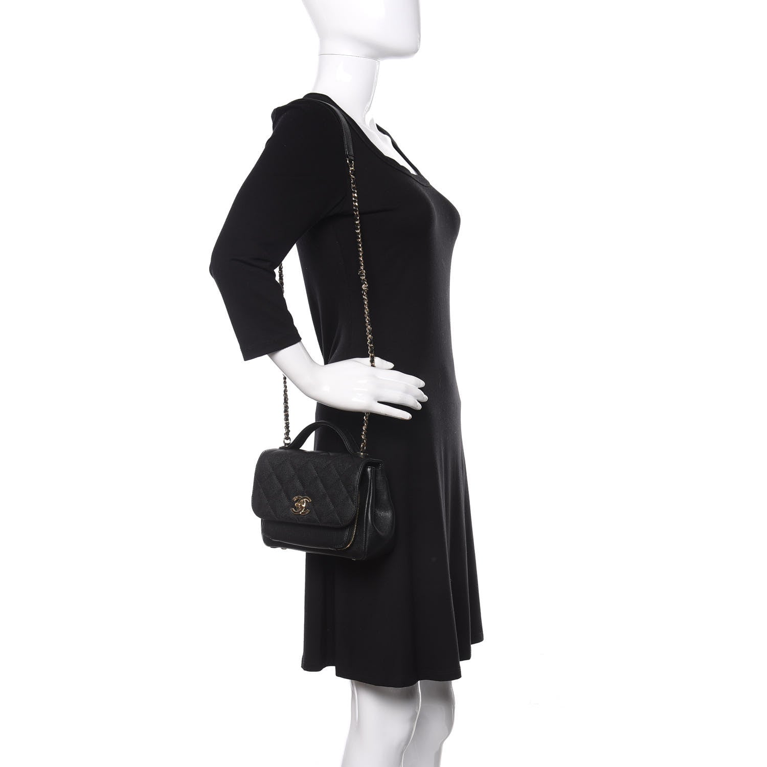 Chanel Caviar Quilted Small Business Affinity Flap Black 2 of 11
