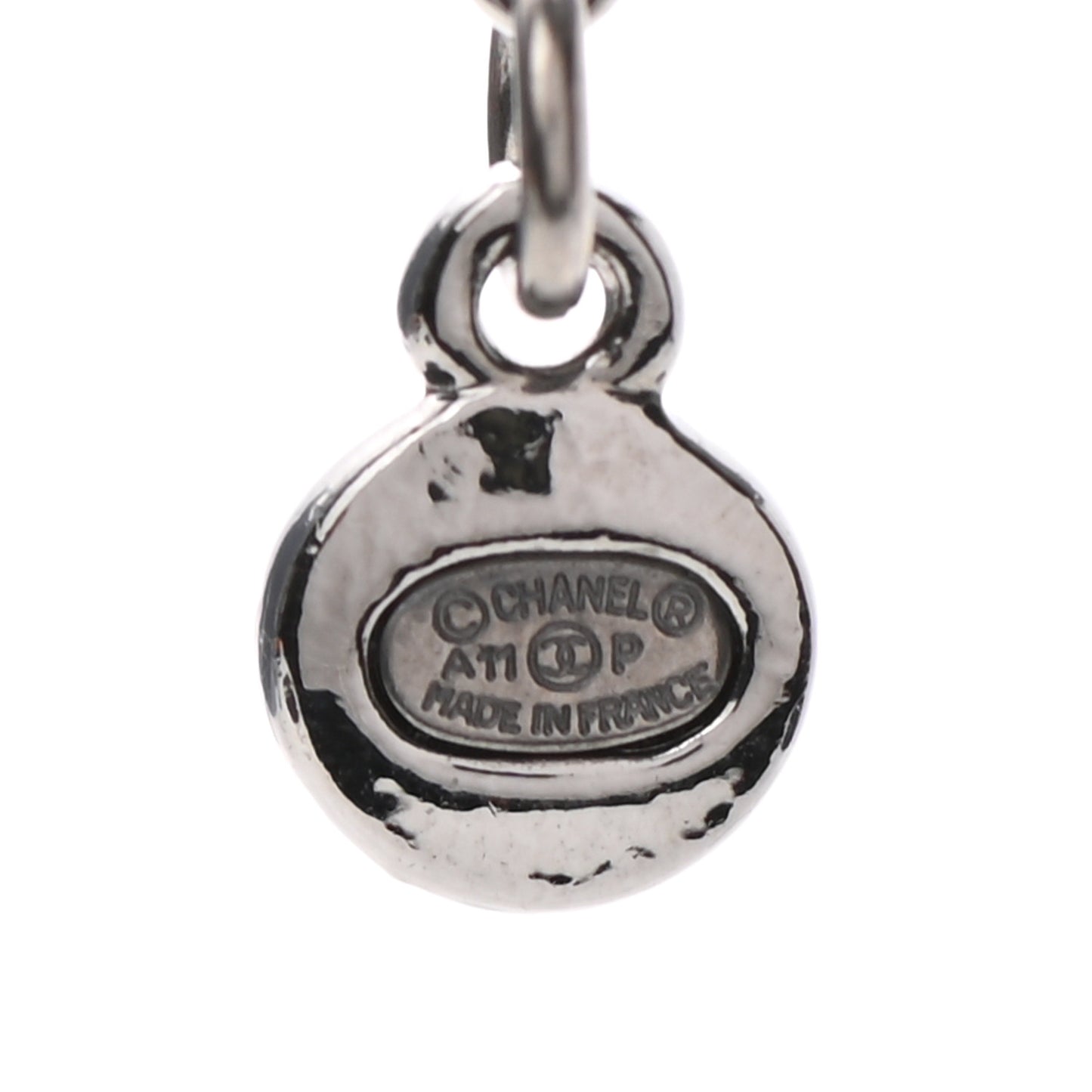 Ruthenium Crystal CC Drop Necklace