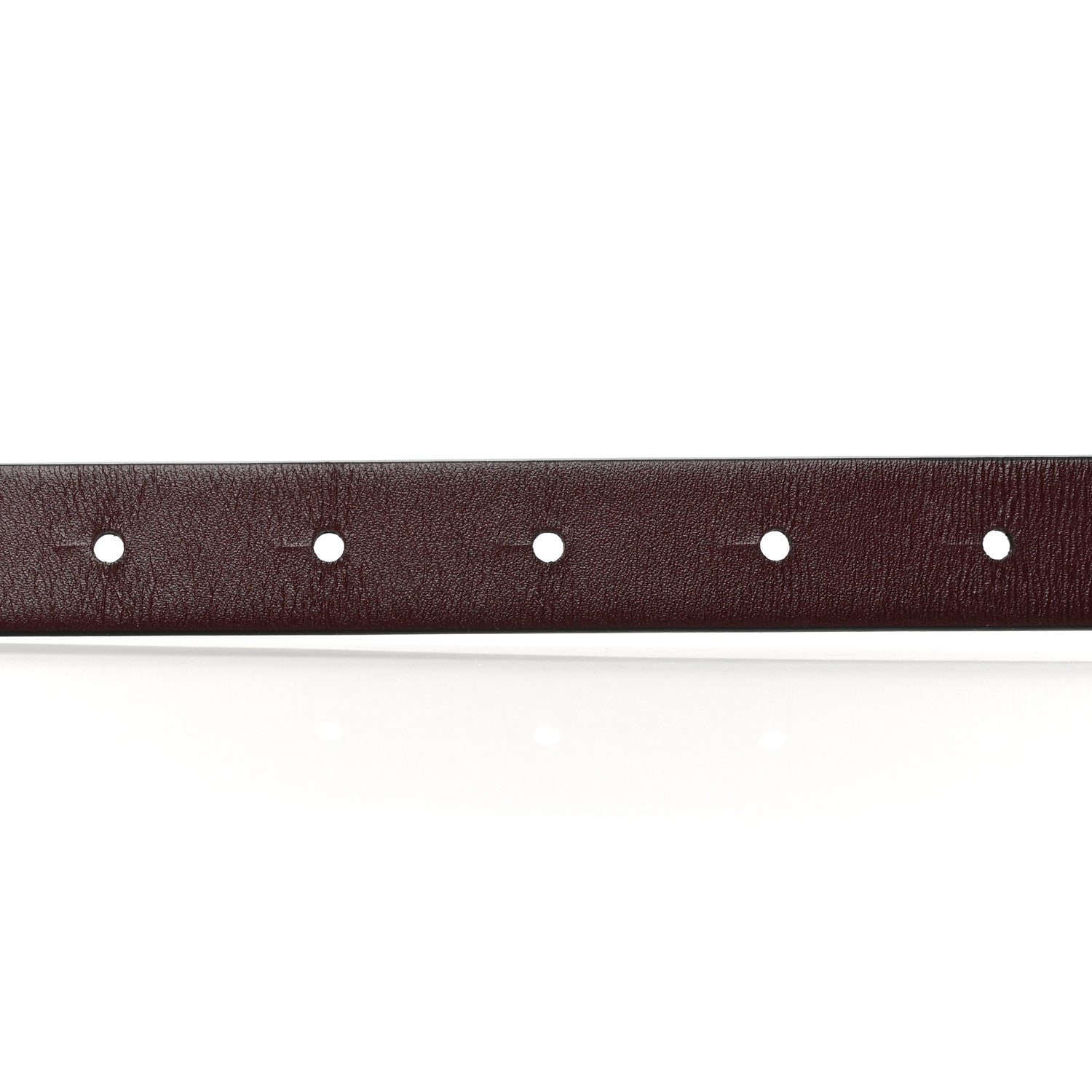 Valentino Garavani Glossy Calfskin VLogo Reversible 40mm Belt 75/30 Rubino White 3 of 10