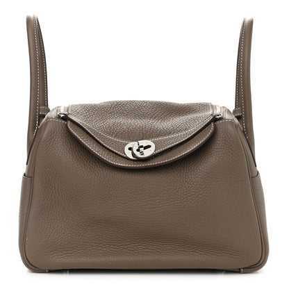 Hermes Taurillon Clemence Lindy 26 Etoupe 1 of 9