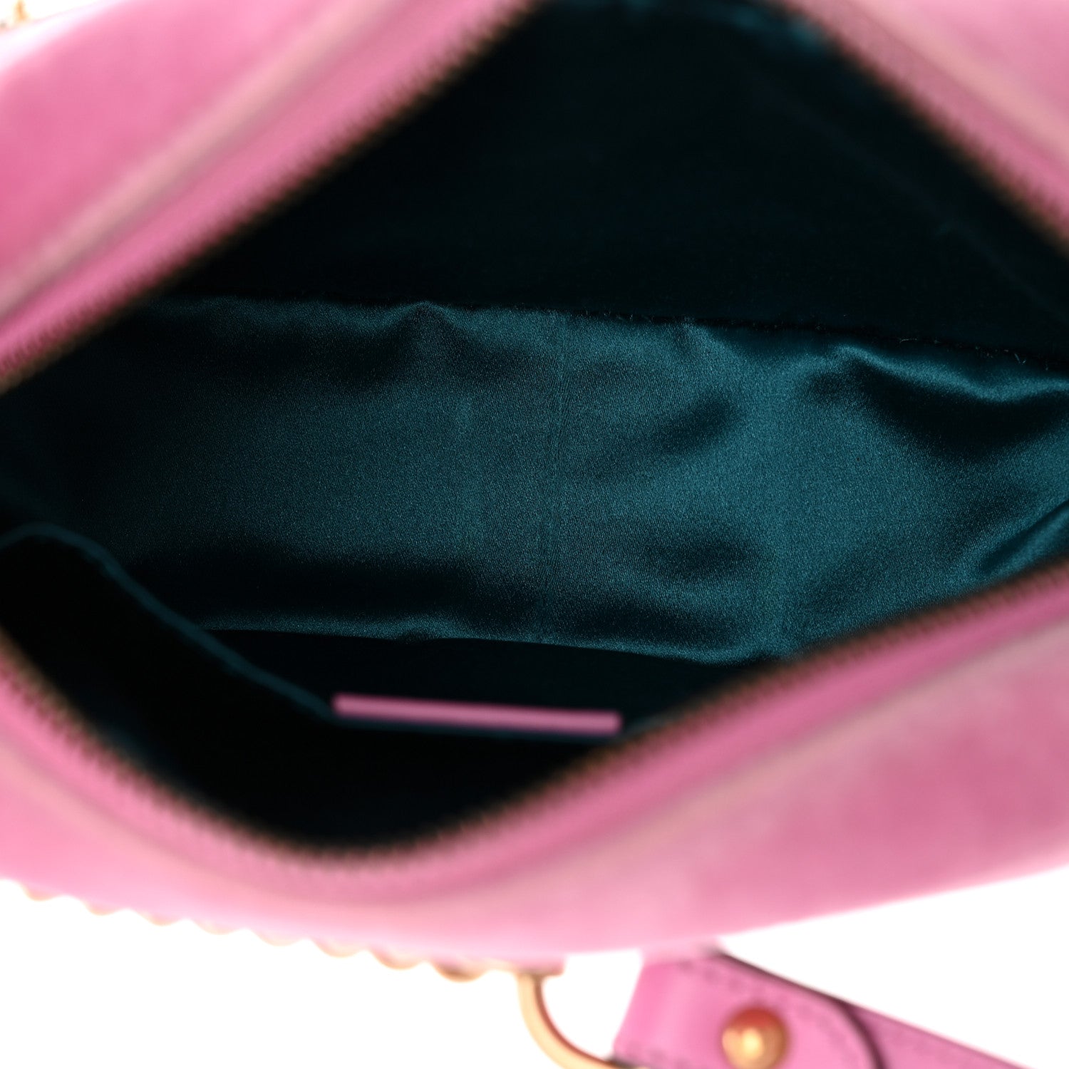 Gucci Velvet Matelasse Marquise Crystals Mini GG Marmont Chain Shoulder Bag Malva 5 of 10