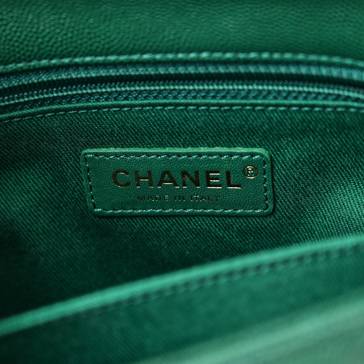 Chanel Caviar Quilted Mini Coco Handle Flap Green 6 of 11