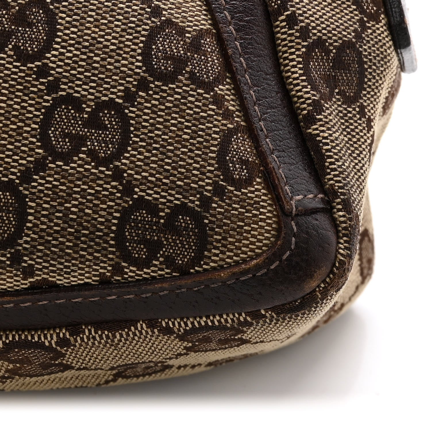Gucci Monogram D Ring Abbey Pochette Brown 14 of 18