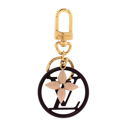 Louis Vuitton LV Circle Bag Charm Key Holder Purple Gold 1 of 6
