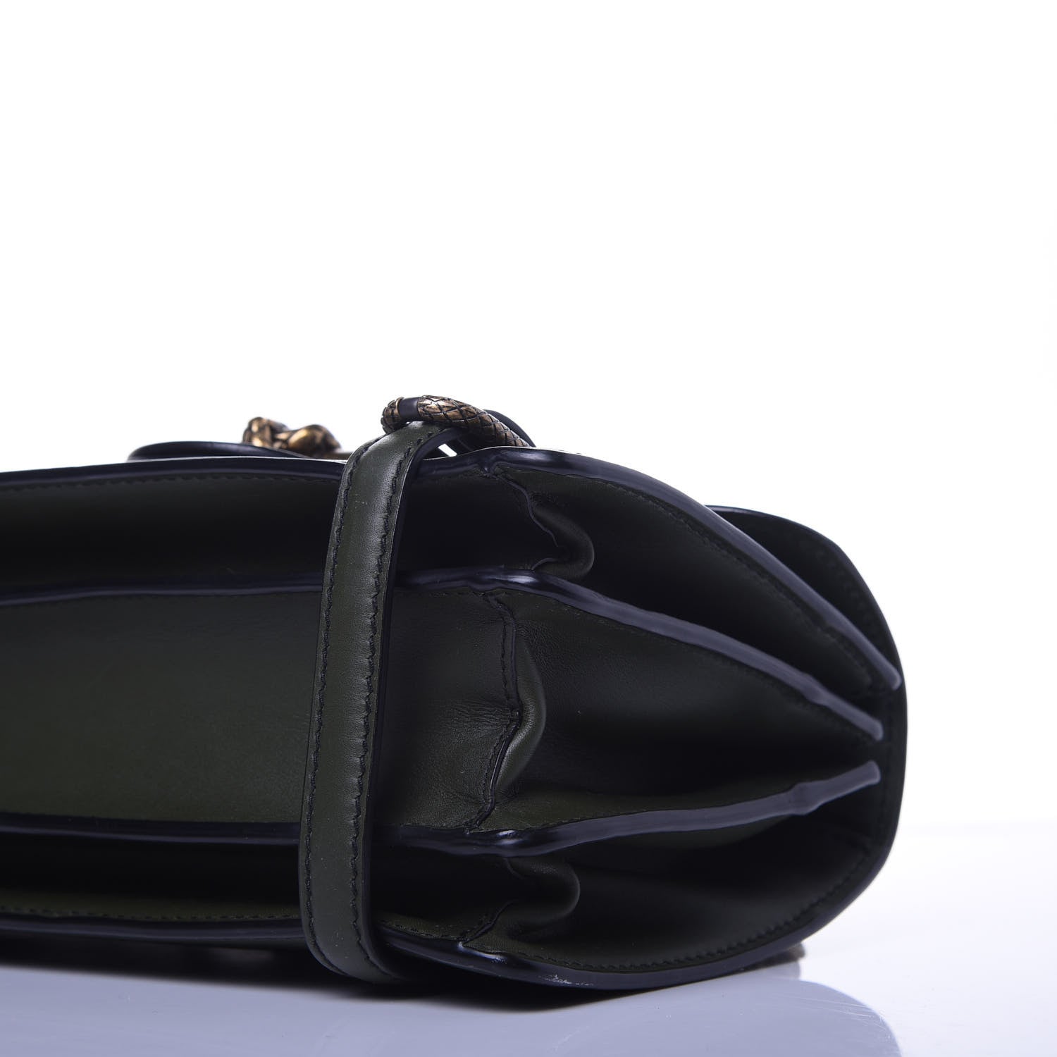 Bottega Veneta French Calf City Knot Bag Moss 9 of 10