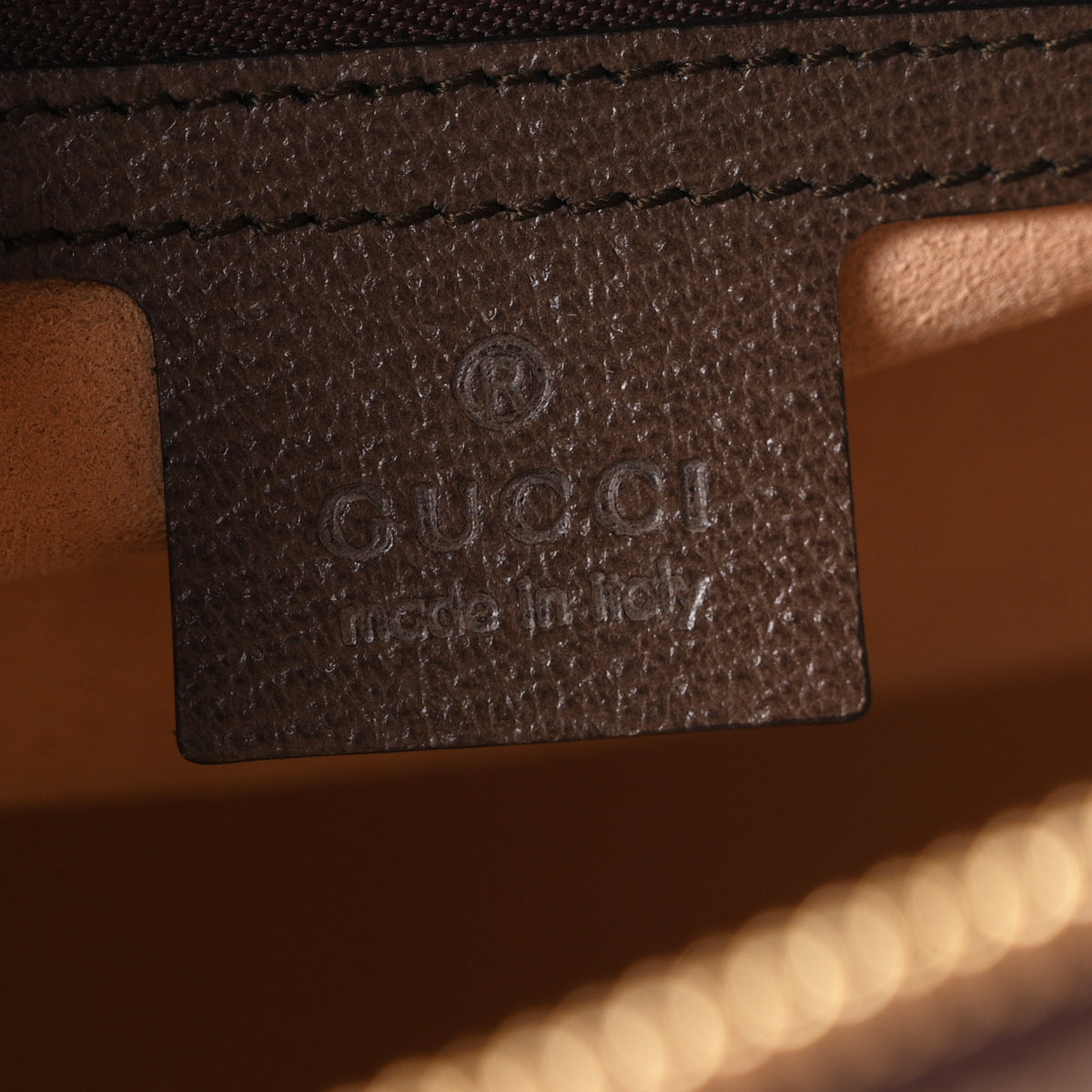 GG Supreme Monogram Web Medium Ophidia Tote Bag Brown