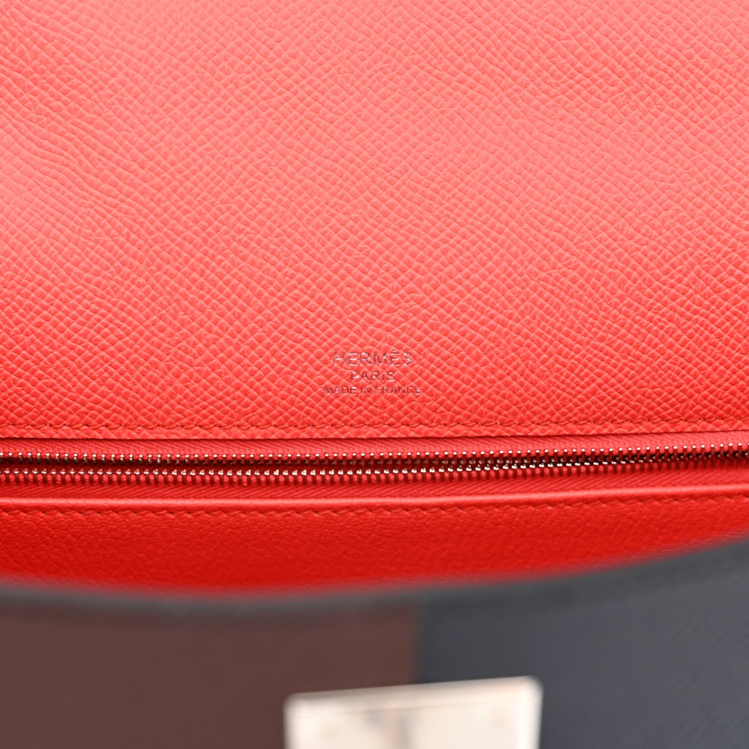 Hermes Epsom Casaque Kelly Sellier 28 Rouge Sellier Bleu Indigo Rose Texas 6 of 14