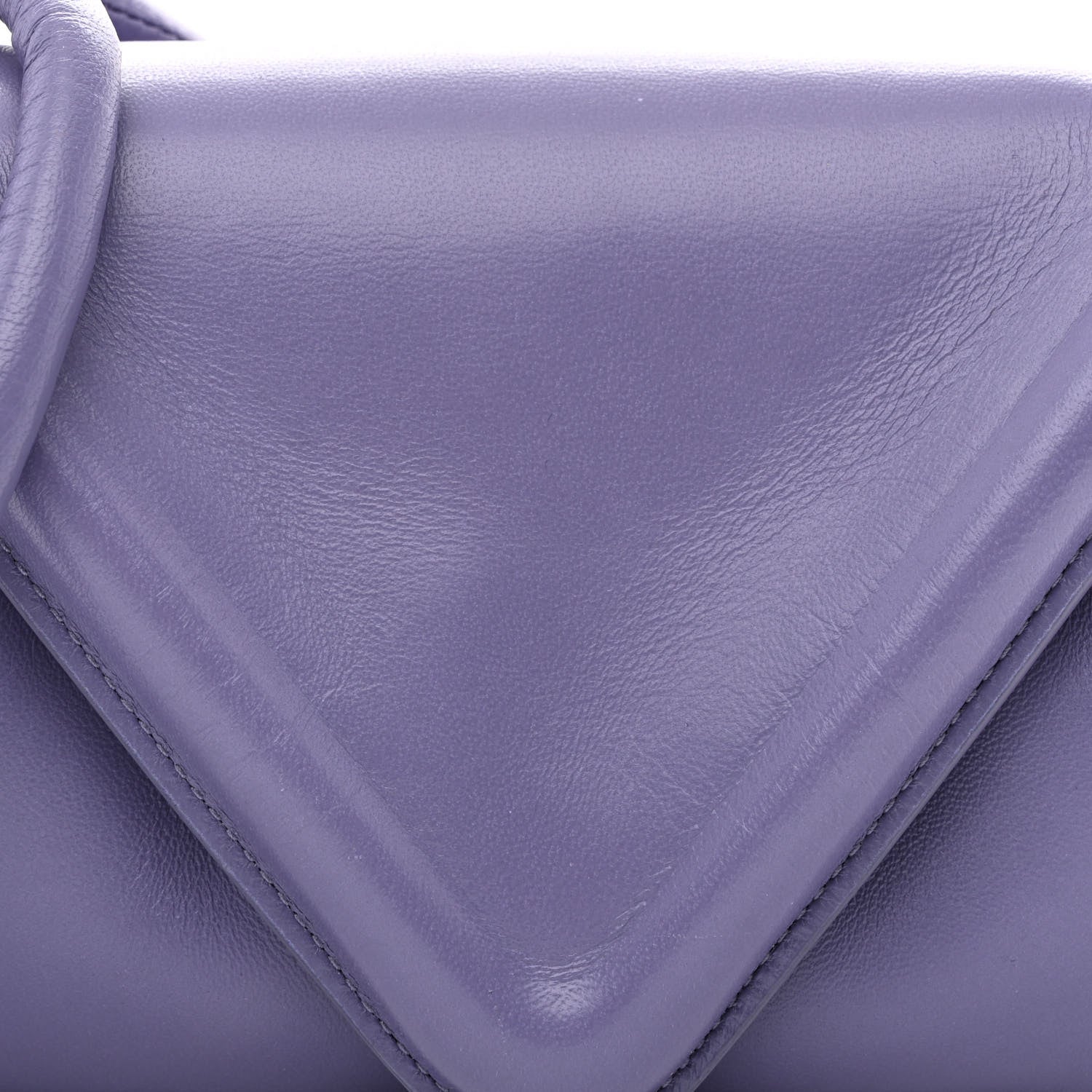 Bottega Veneta Lambskin Small Beak Triangle Flap Shoulder Bag Lavender 7 of 9