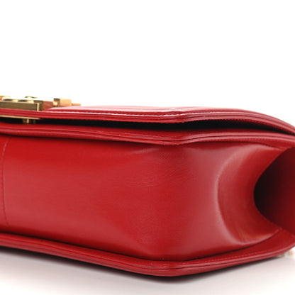Chanel Calfskin Quilted Medium Boy Flap Red 9 of 11