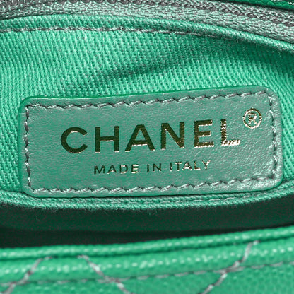 Chanel Caviar Quilted Mini Coco Handle Flap Green 6 of 10