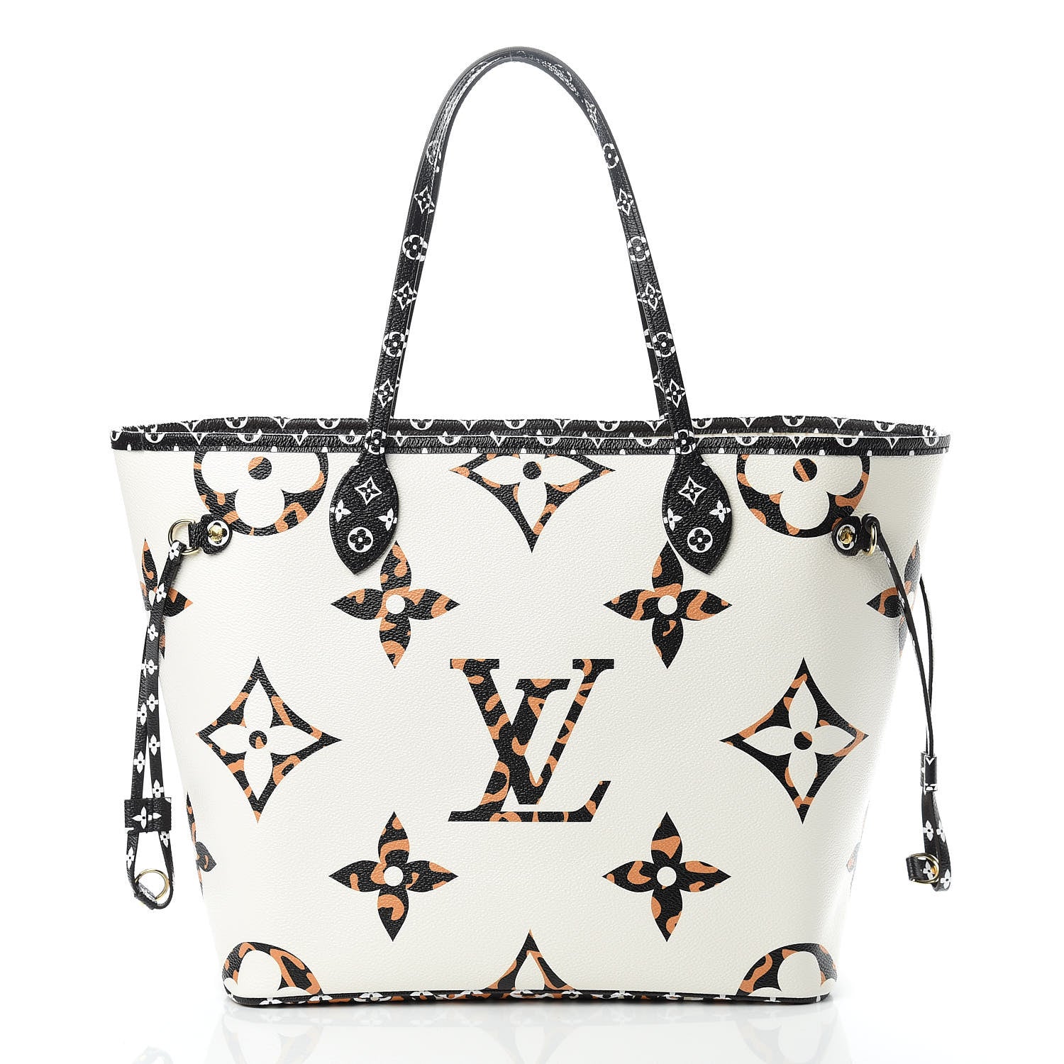 Louis Vuitton Monogram Giant Jungle Neverfull MM Ivory 3 of 12