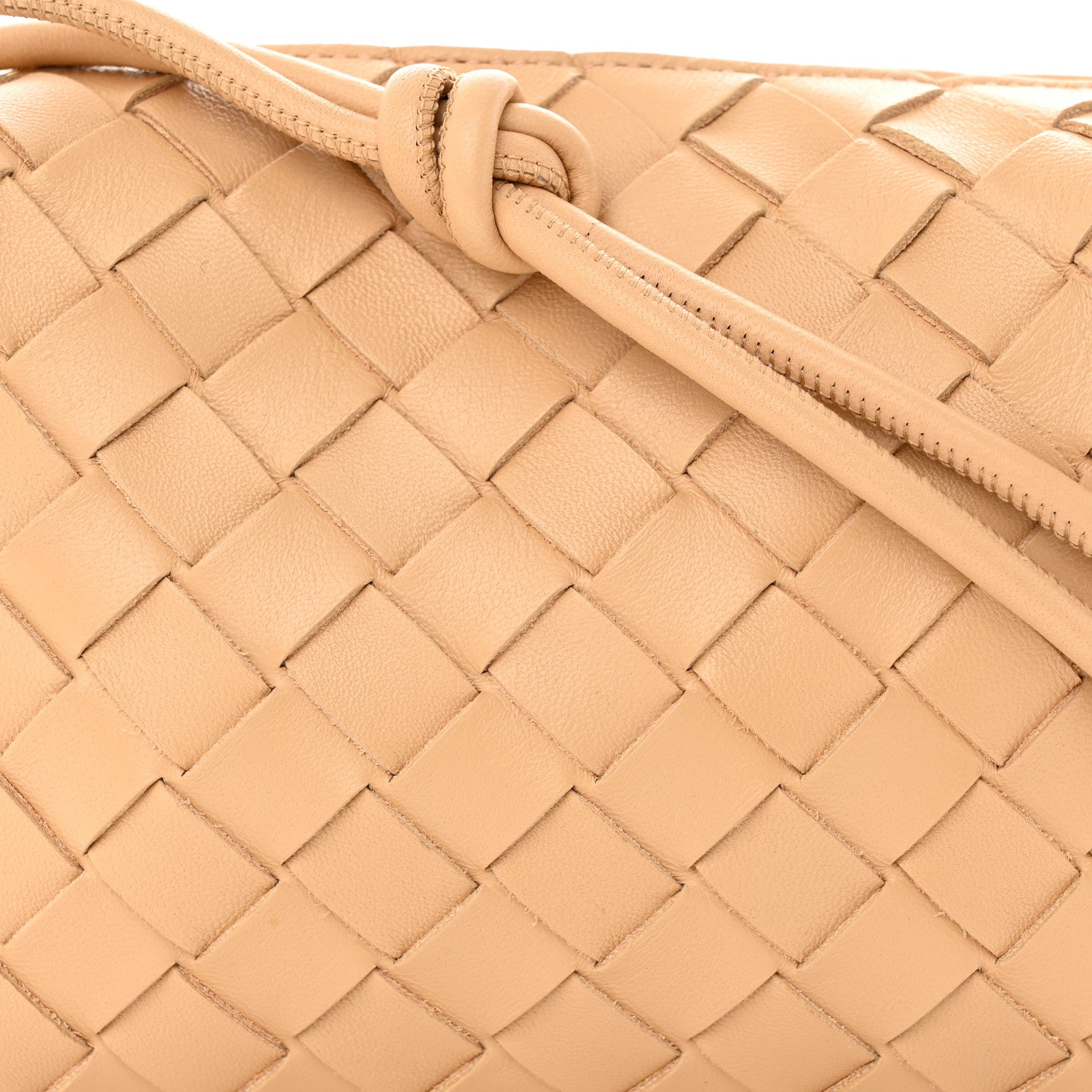 Bottega Veneta Nappa Intrecciato Mini Loop Camera Bag Almond 7 of 9