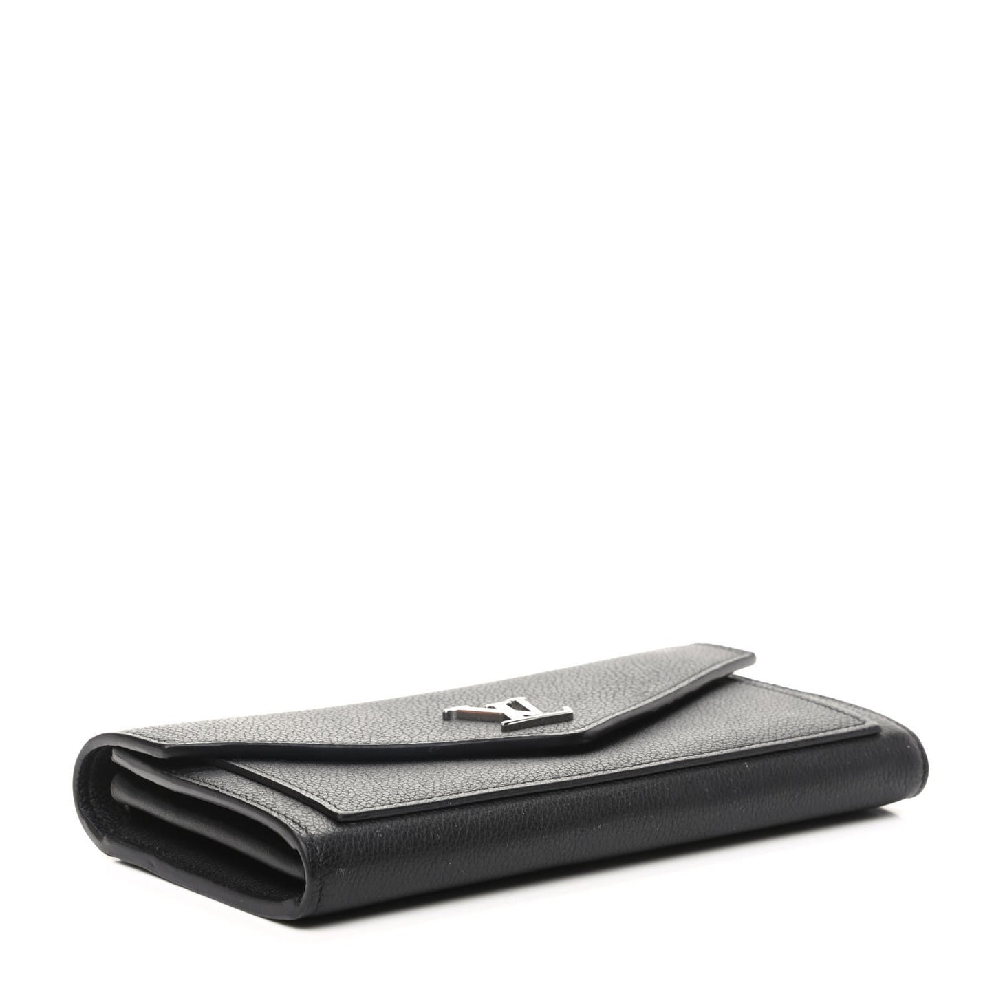 Soft Calfskin My Lockme Wallet Black