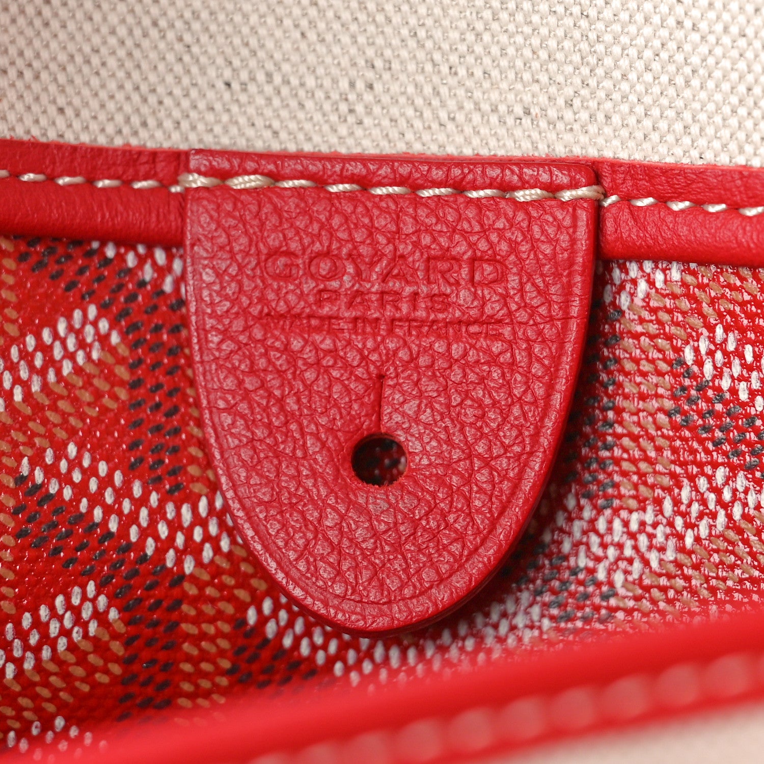 Goyard Goyardine Artois MM Red 6 of 10