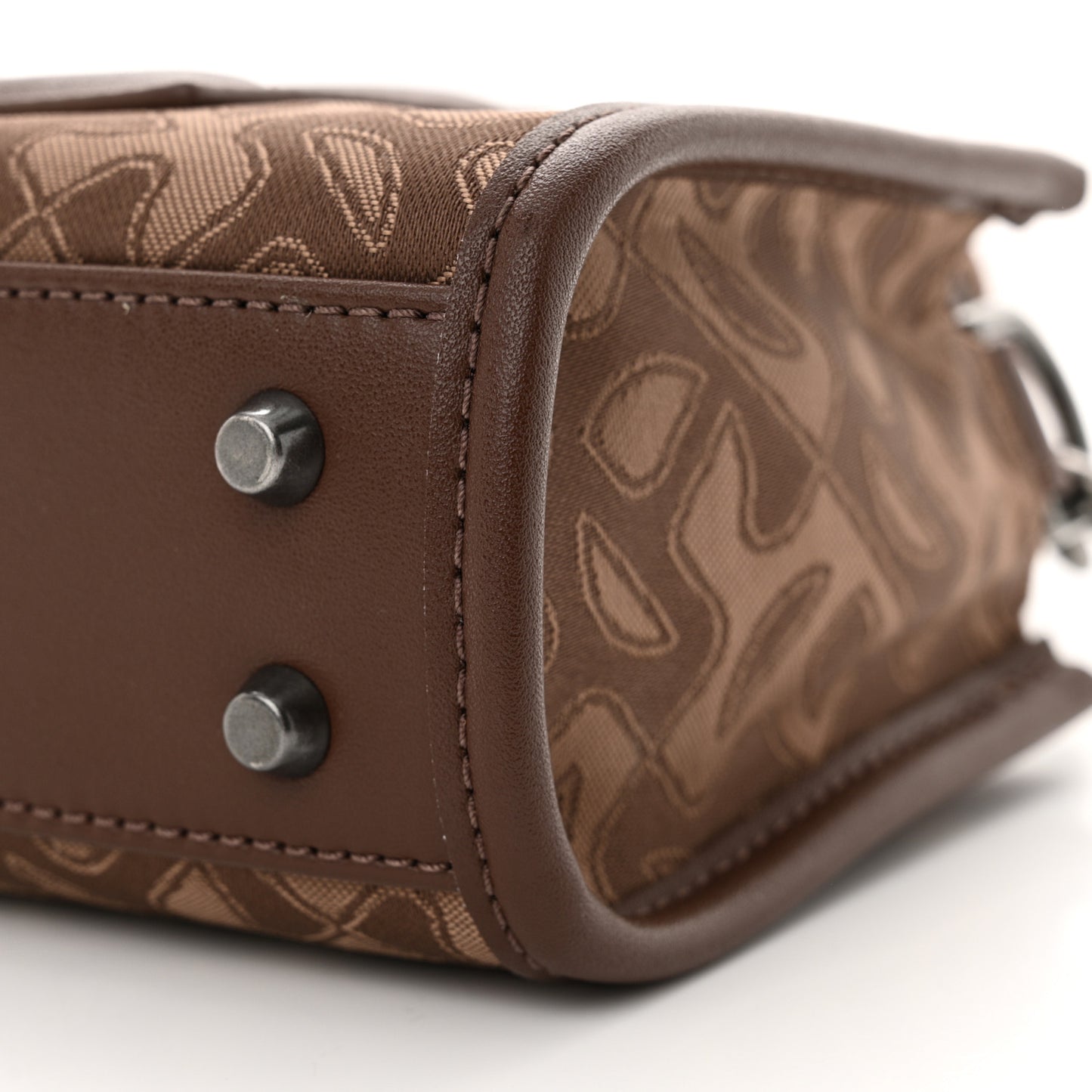 Monogram Jacquard Small Shopping Bag Chocolate