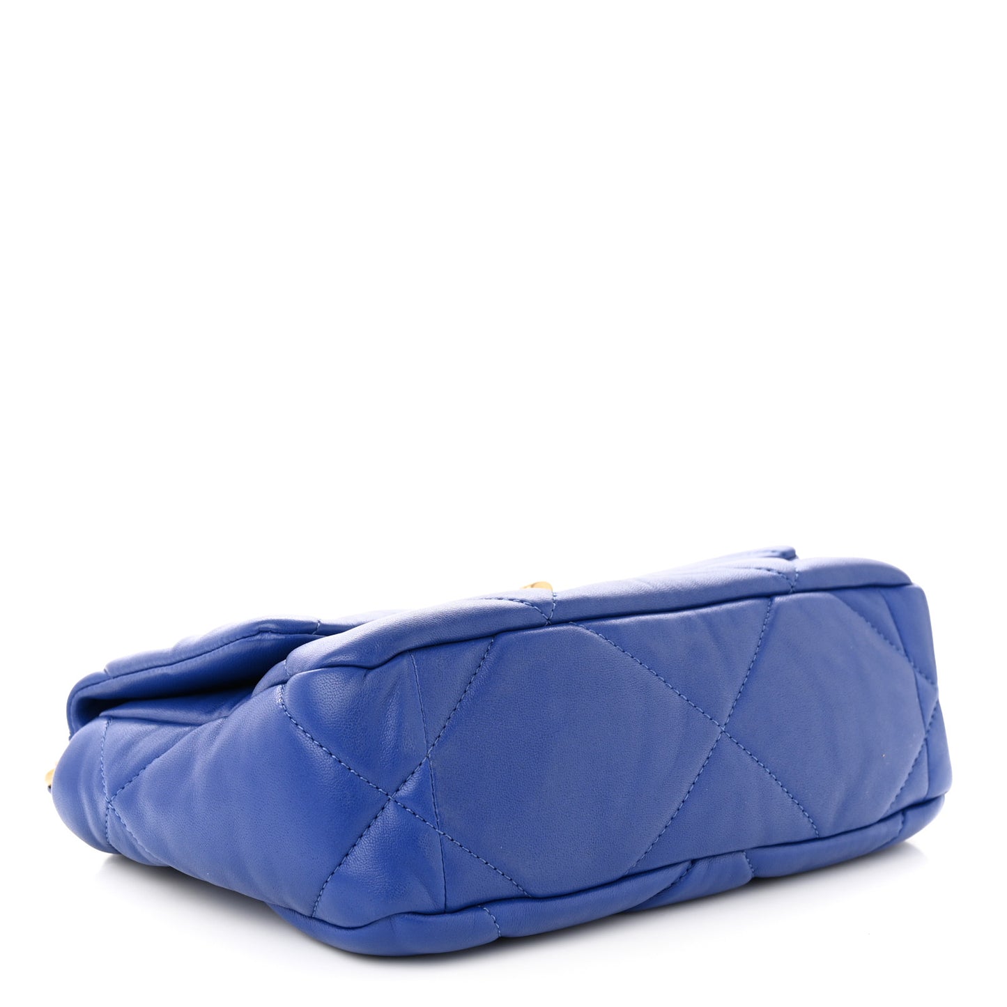 Lambskin Quilted Medium Chanel 19 Flap Blue