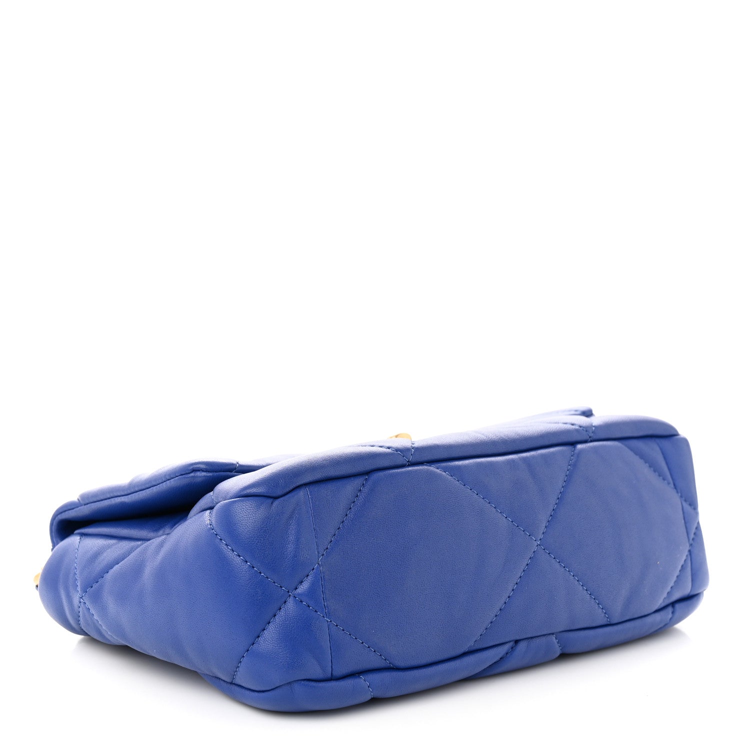 Chanel Lambskin Quilted Medium Chanel 19 Flap Blue 4 of 10