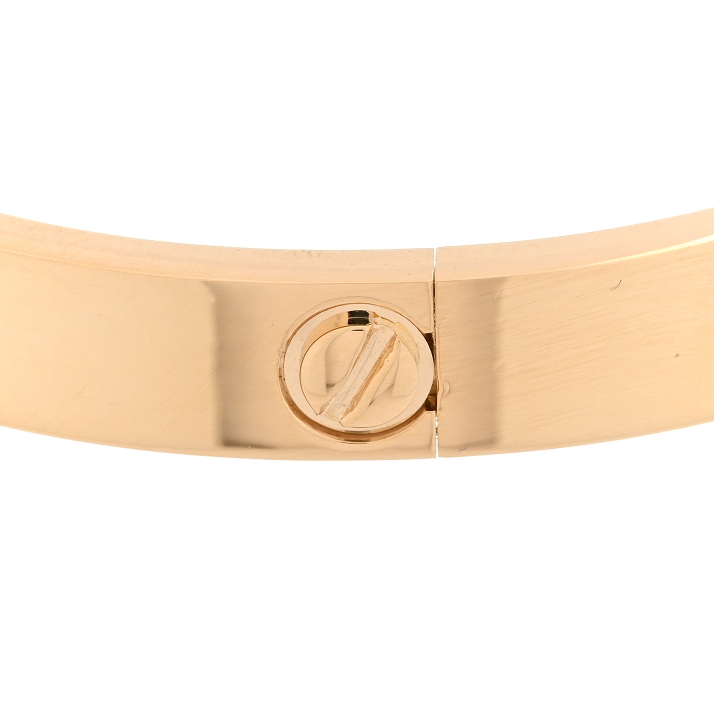 18K Yellow Gold 10 Diamond LOVE Bracelet 17