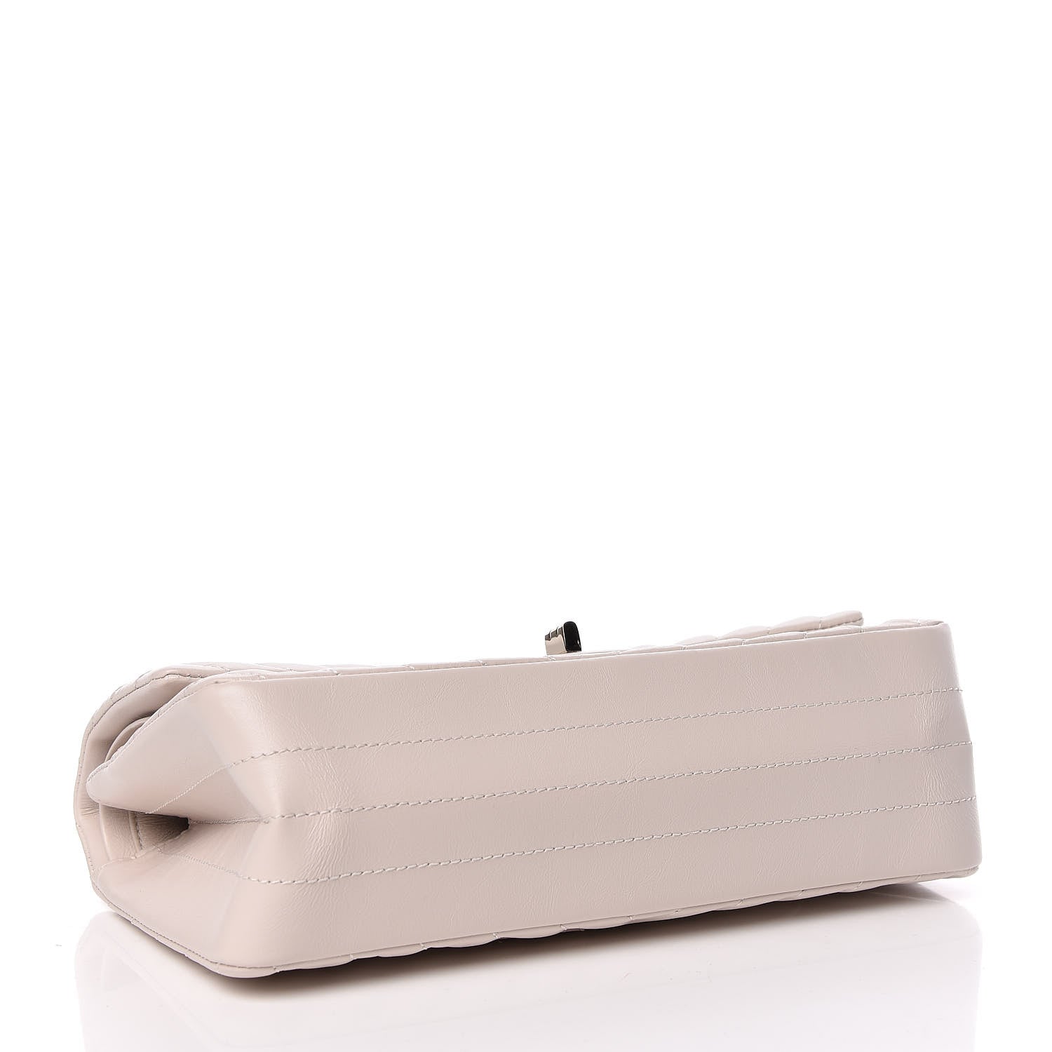 Chanel Aged Calfskin Chevron Quilted 2.55 Reissue 225 Flap Ivory 4 of 10