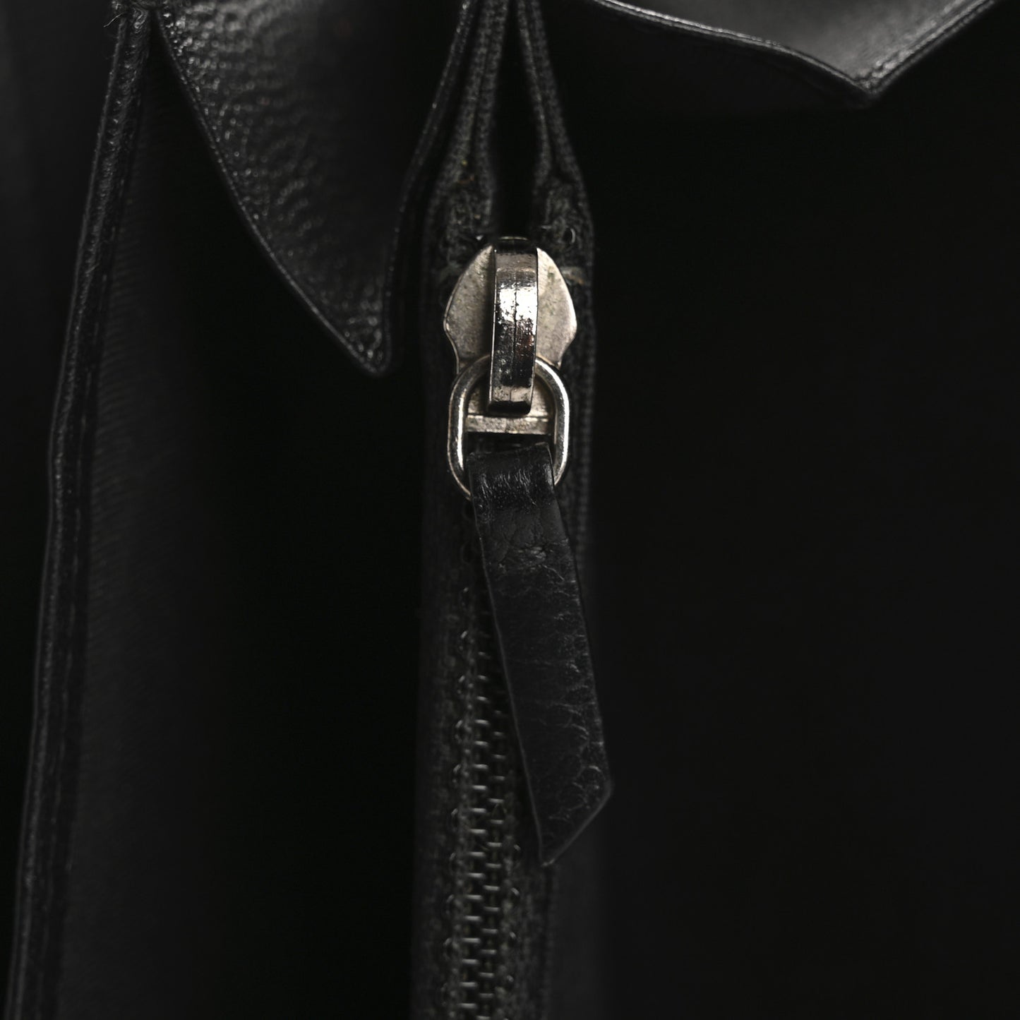 Caviar Large Sevruga Zip Around Organizer Wallet Black