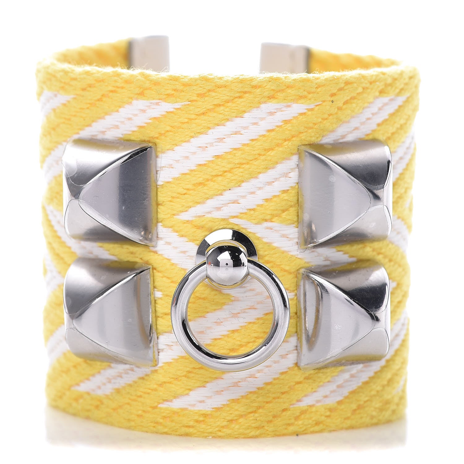 Hermes Canvas Zigzag CDC Bracelet S Jaune Naples 1 of 5