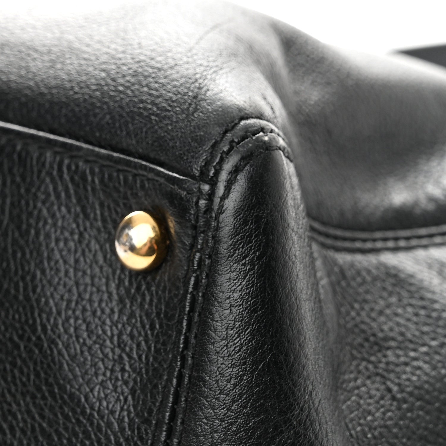 Chanel Calfskin Cerf Executive Shopper Tote Black 12 of 15