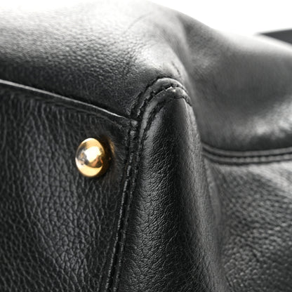Chanel Calfskin Cerf Executive Shopper Tote Black 12 of 15