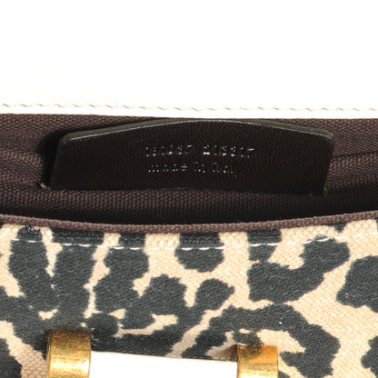 Saint Laurent Printed Canvas Leopard Muse Clutch 7 of 7