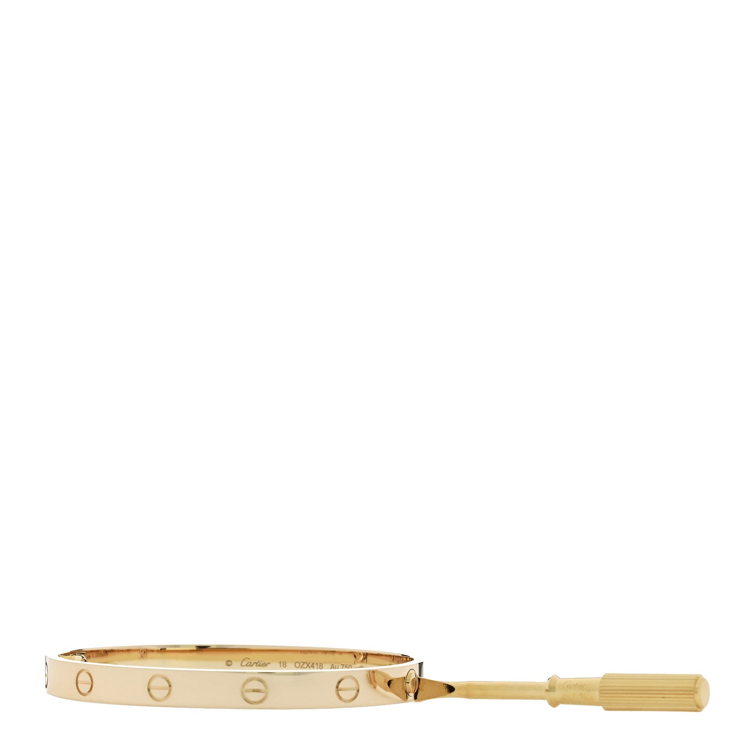Cartier 18K Yellow Gold LOVE Bracelet 18 8 of 9