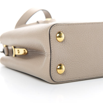 Louis Vuitton Taurillon Capucines BB Galet 9 of 14