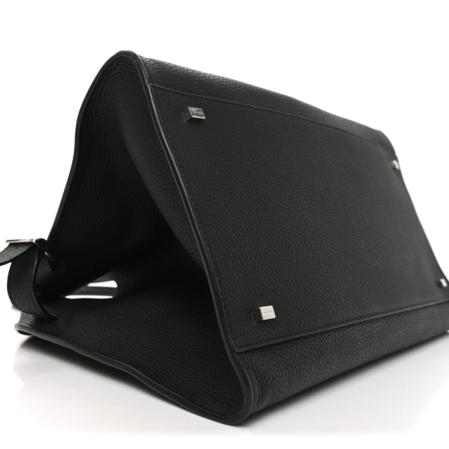 Matte Grained Calfskin Soft Margaux 15 Black