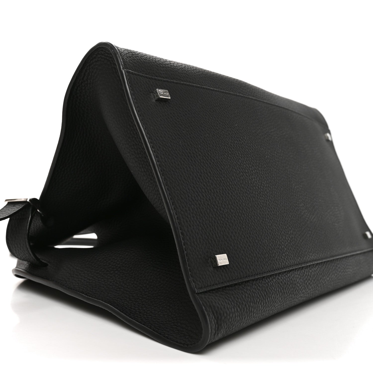 The Row Matte Grained Calfskin Soft Margaux 15 Black 8 of 9