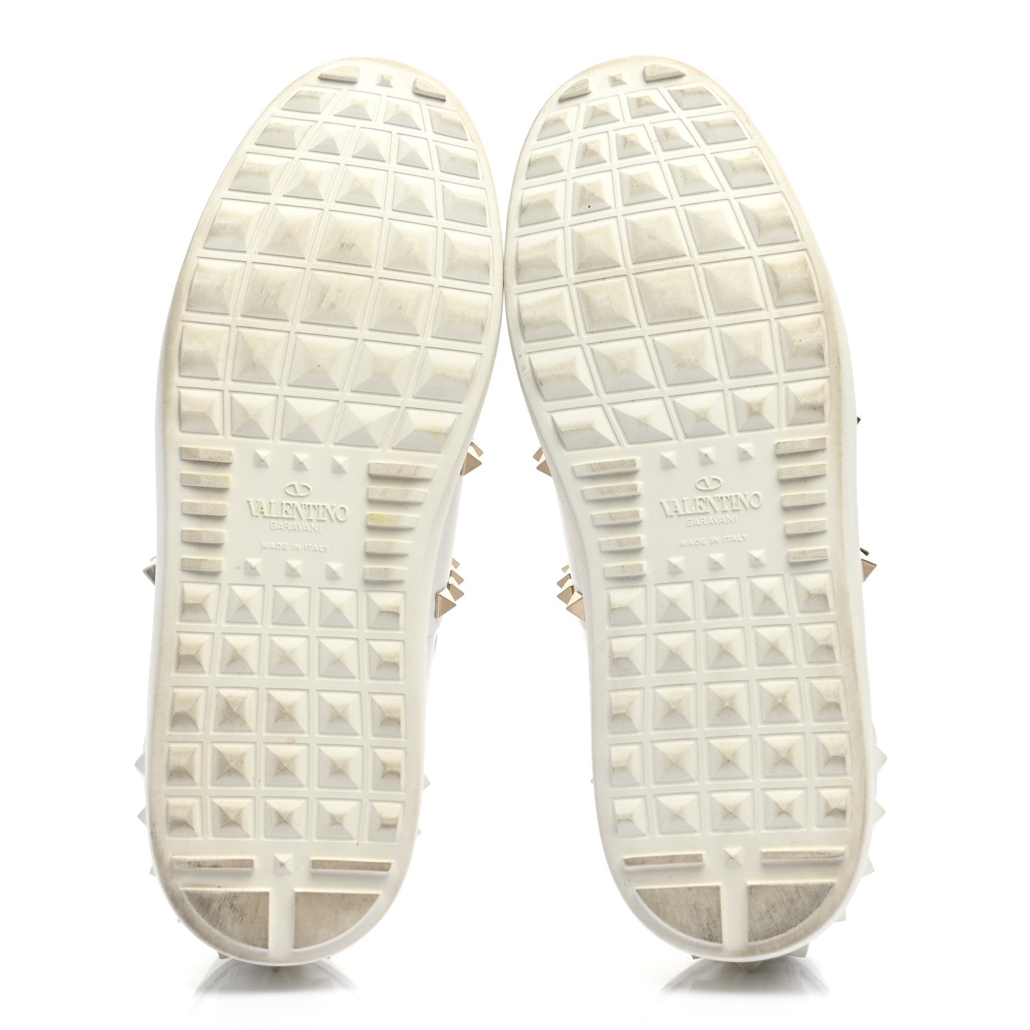 Valentino Garavani Calfskin Rockstud Untitled Open Sneakers 38 White 5 of 13