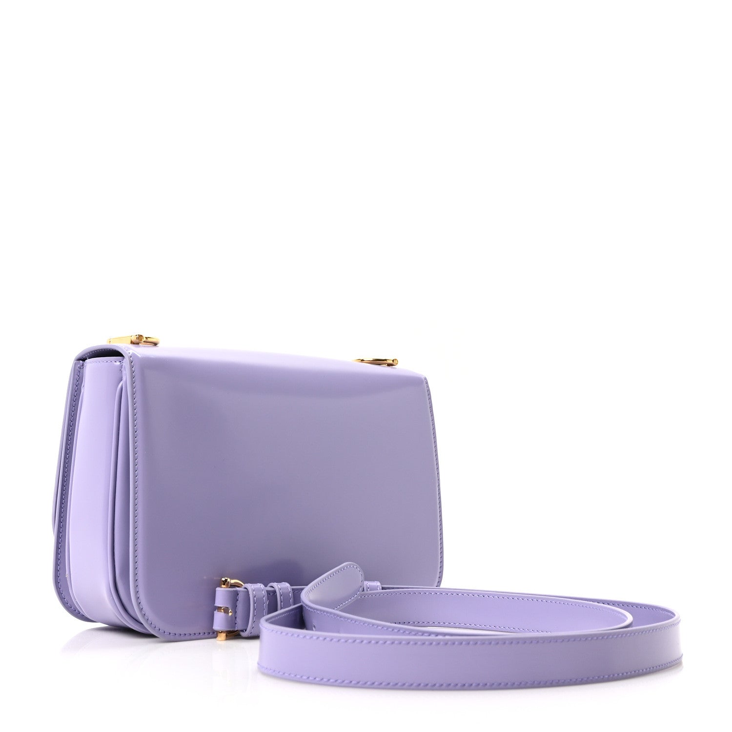 Gucci Patent Siena Small Shoulder Bag Lapis 3 of 10