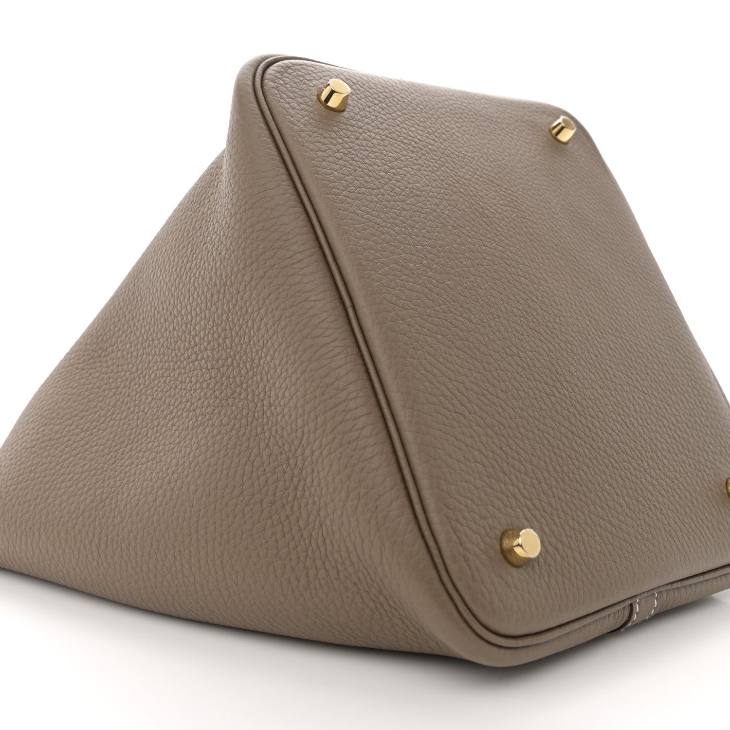 Hermes Taurillon Clemence Picotin Lock 22 MM Etoupe 9 of 10