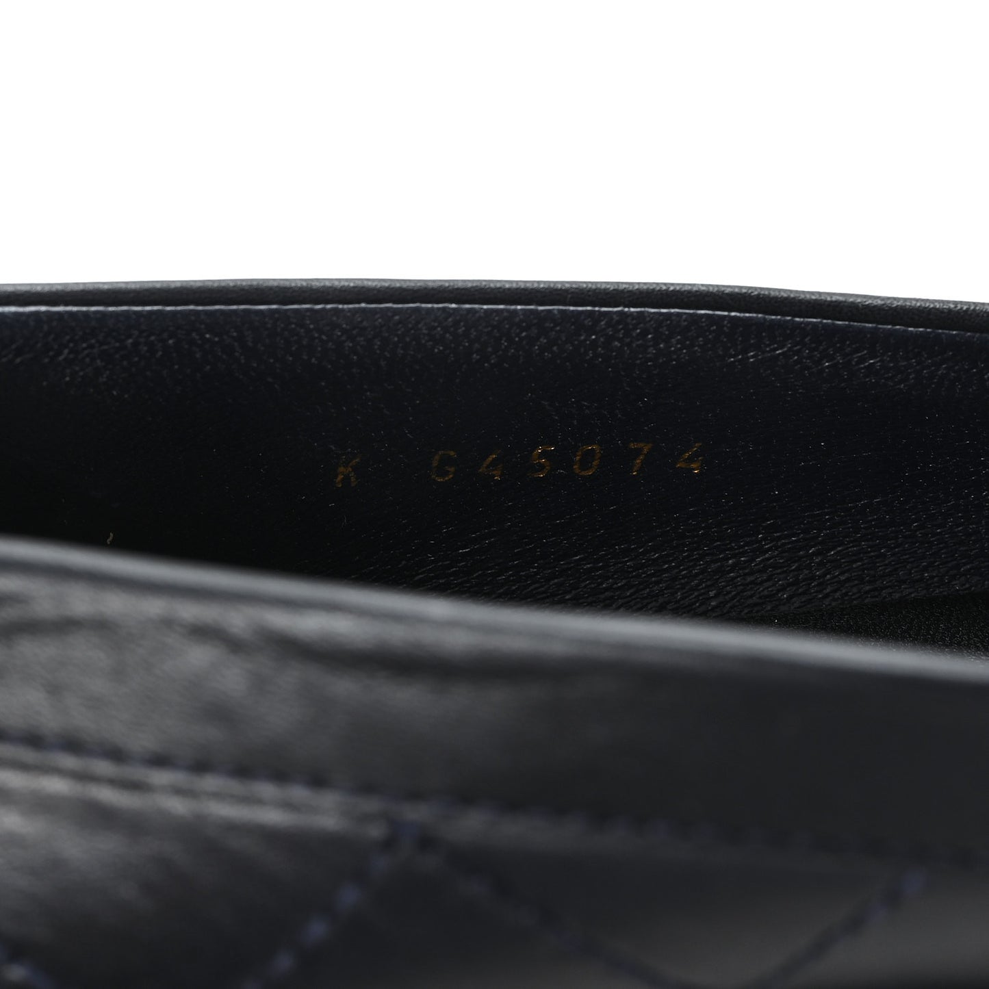 Calfskin Quilted CC Mocassin Loafers 38 Black