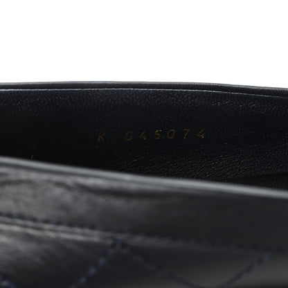 Chanel Calfskin Quilted CC Mocassin Loafers 38 Black 9 of 9
