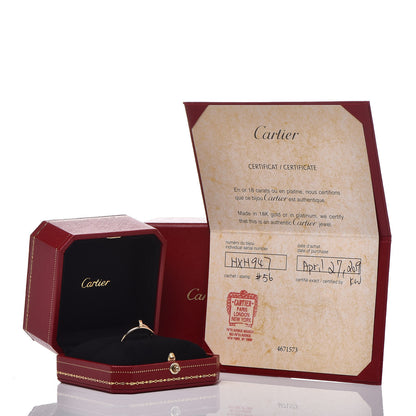 Cartier 18K Yellow Gold Small Juste Un Clou Ring 56 7.5 5 of 5
