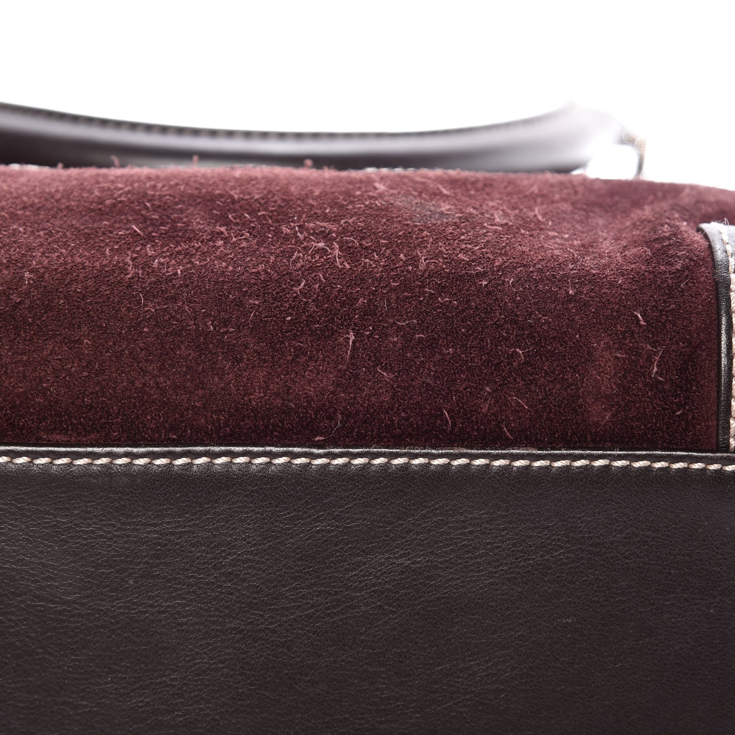 Loewe Suede Amazona 36 Burgundy 21 of 21