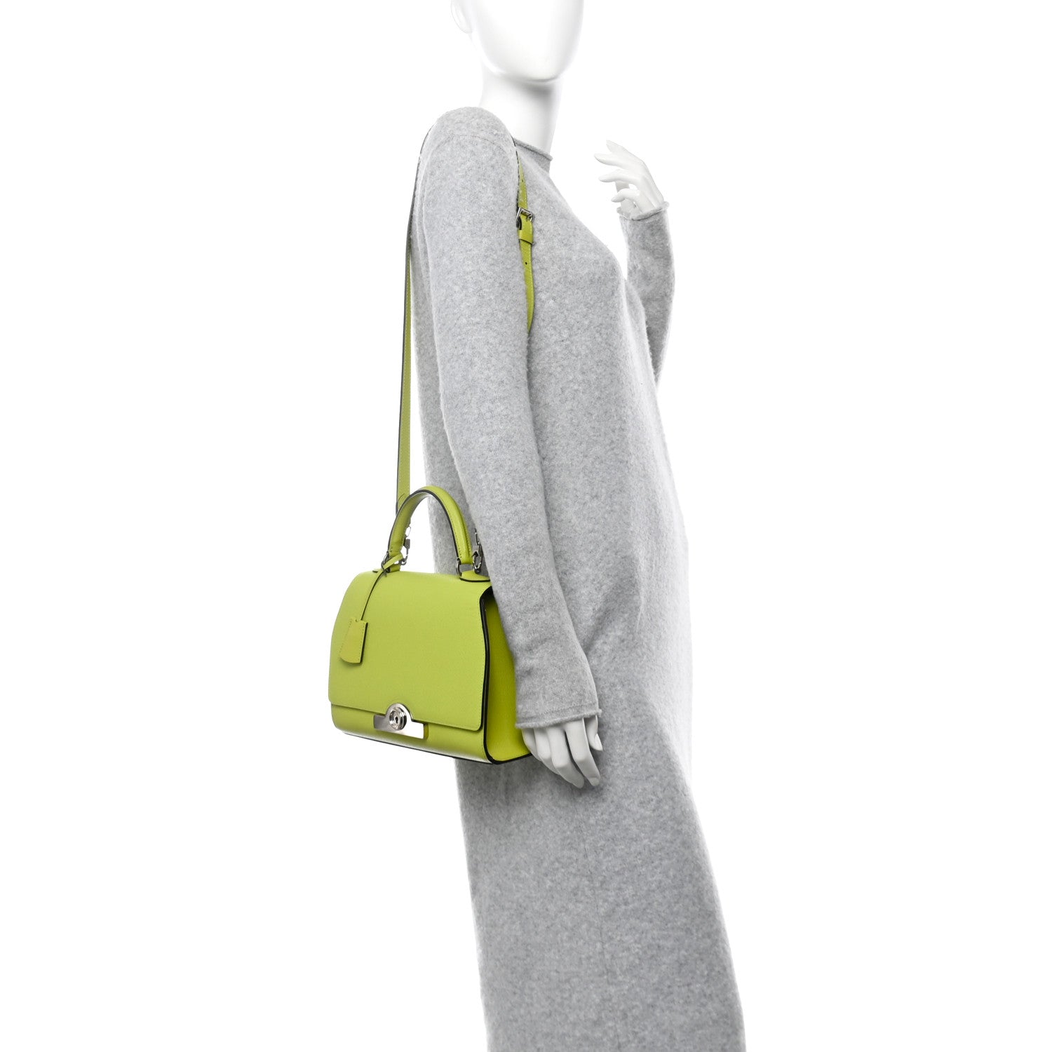 Moynat Carat Calfskin Rejane PM Anis 2 of 9