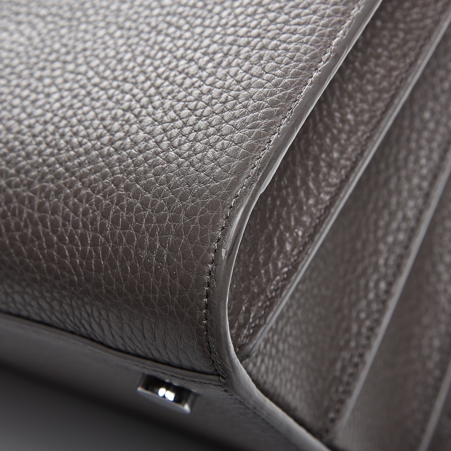Saint Laurent Grained Calfskin Large Sac de Jour Carryall Earth 10 of 12