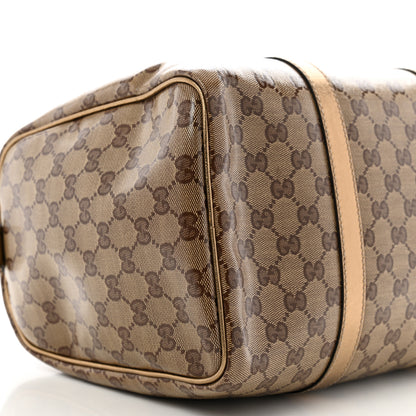 Gucci Crystal Monogram Medium Joy Boston Bronze 9 of 15
