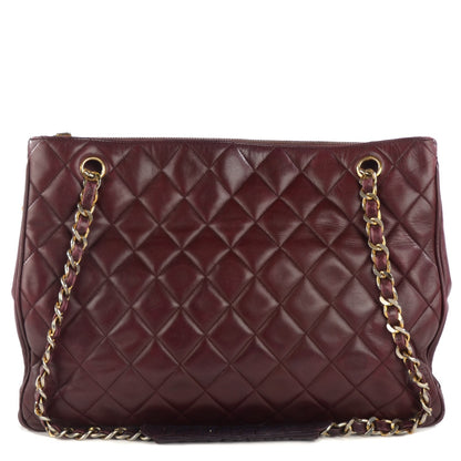 Chanel Lambskin Quilted Shoulder Bag Bordeaux 1 of 14
