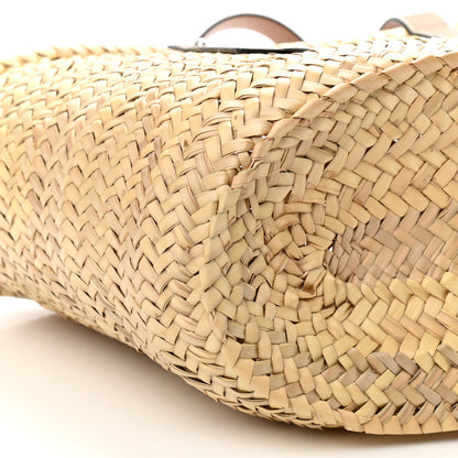 Loewe Raffia Basket Tote Bag Natural Tan 8 of 9