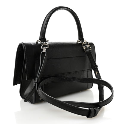 Givenchy Grained Calfskin Mini Shark Lock Satchel Black 3 of 10
