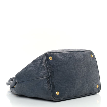 Prada Vitello Daino Shoulder Bag Bluette 3 of 23